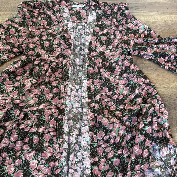 NWT!  JOY*JOY Floral Pink and Green Dress - Picture 5 of 9